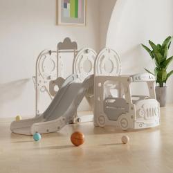 Игровой комплекс с горкой и качелями UNIX Kids Bus (171 cm) купить в Воронеже