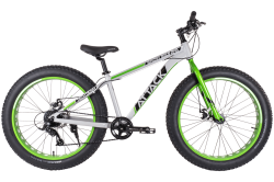 Велосипед TechTeam TT Attack 26 2022 серо-салатовый купить в Воронеже