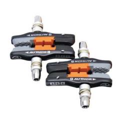 Тормозные колодки-картр. цветн. всепогодн. ABS-3CC-Alu, 3 проф, AUTHOR, 2 пары на блистере купить в Воронеже