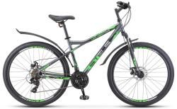 Горный велосипед Stels Navigator 710 MD V020 (2025) черно-зеленый купить в Воронеже