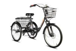 Трехколесный велосипед для взрослых РВЗ Чемпион 24" 6 скоростей (складной) купить в Воронеже