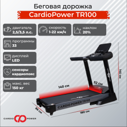Беговая дорожка CardioPower TR100 купить в Воронеже