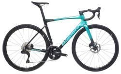 Шоссейный велосипед Bianchi Specialissima Comp Ultegra Di2 (2026) черно-бирюзовый внешний вид