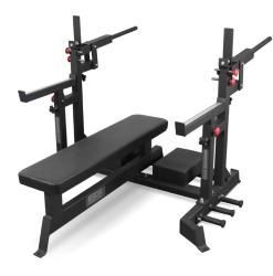 Скамья для жима пауэрлифтерская с механизмом подъёма штанги BRONZE GYM PARTNER AL-321 купить в Воронеже