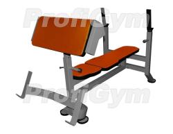Скамья Скотта для французского жима ProfiGym СК-0290-H купить в Воронеже