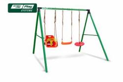 Качели SLP SYSTEMS 3 секции + качеля диск красная + лодочка красная + качеля с фиксацией желтое купить в Воронеже