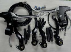 Тормоз Alhonga V-Brake передн/задн/трос/ручки купить в Воронеже