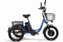 Трицикл Eltreco Porter Fat 500 синий внешний вид