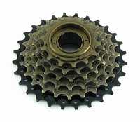 Трещетка 6ск. 14-28T дискретная, коричневая купить в Воронеже