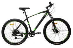 Велосипед LORAK SAFE 27,5 CASSETTE (2024) черно-зеленый купить в Воронеже