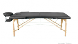 Массажный стол Atlas Sport складной 2-с 60 см деревянный (черный) купить в Воронеже