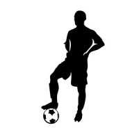 НАКЛЕЙКА ФУТБОЛИСТ ВИНИЛ 12*12 СМ Ф#01 купить в Воронеже
