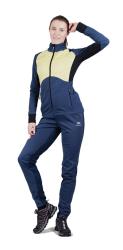 NSW606750-NSW522125 Премиальный костюм для лыж и зимнего бега Nordski Hybrid Pro Blue/Yellow W женский купить в Воронеже