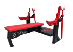 Стойка домкратная для пауэрлифтинга со скамьей, страховочными упорами и платформой для партнера DEXsport  AP-001 купить в Воронеже