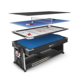 Игровой стол UNIX Line Трансформер 4 в 1 (204х112 cм) Black купить в Воронеже