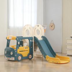 Игровой комплекс с горкой UNIX Kids Bus (171 cm) Yellow купить в Воронеже