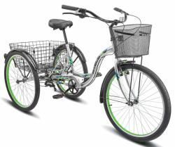 Комфортный велосипед Stels Energy VI Z010 (2025) серый купить в Воронеже