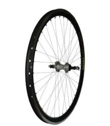 Колесо заднее 28" под трещ. стальн. на гайках, 7пер., обод пистонир., черн. (сборка) купить в Воронеже