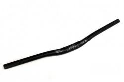 Руль Magix алюм. изогнутый, D 31,8, длина 600мм, с град.сеткой,черный купить в Воронеже