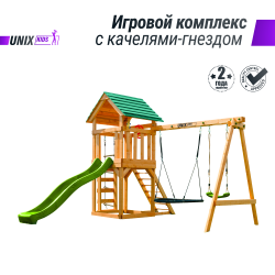 Детский игровой комплекс UNIX Kids (6 in 1) Light Green купить в Воронеже