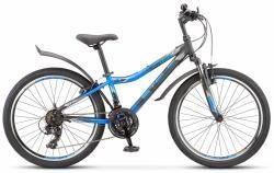 Подростковый велосипед Stels Navigator 410 V 21-sp V010 (2025) черно-синий купить в Воронеже