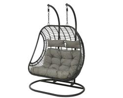 Подвесное кресло Illumax "Рига" на 2 места Черное купить в Воронеже
