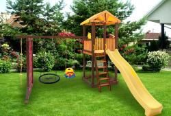 Игровой комплекс Perfetto sport «Pitigliano-9» + качели "Паутина" купить в Воронеже