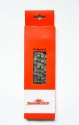 Цепь SunRace M84, 8 передач, 116 зв., цв.серый YS купить в Воронеже