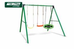 Качели SLP SYSTEMS 3 секции + лодочка красное + качели TS40 + сиденье гибкое желтое купить в Воронеже