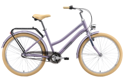 Комфортный велосипед Stark Comfort Lady 3-speed (2024) фиолетовый внешний вид