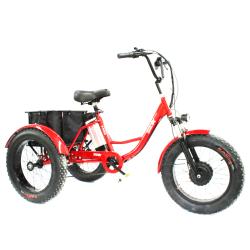 Электровелосипед GreenCamel Трайк-F20 (R20FAT 500W 48V12Ah) 7скор красный купить в Воронеже