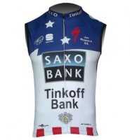 Веложилет Saxo Bank бело-синий купить в Воронеже