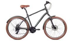 Комфортный велосипед Aspect Weekend Disc (2024) зеленый купить в Воронеже