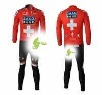 Велоформа Saxo Bank С Лямками Утепленная красный купить в Воронеже