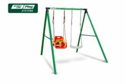 Качели SLP SYSTEMS 2 секции + сиденье с фиксацией красно- желтое + сиденье лодочка белое купить в Воронеже