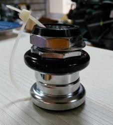 Рулевая 1-1/8 резьбовая комплект, цвет чёрн./хром  купить в Воронеже