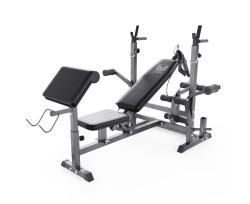 Скамья со стойками под штангу DFC GYRONETICS GN008 с партой для бицепса купить в Воронеже