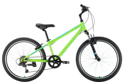 Подростковый велосипед Stark Respect 24.1 V Steel (2023) салатовый купить в Воронеже