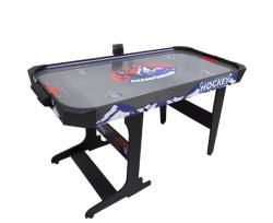 Игровой стол – аэрохоккей с подсветкой DFC Championship 53" 135 х 65 см, складной, черный купить в Воронеже