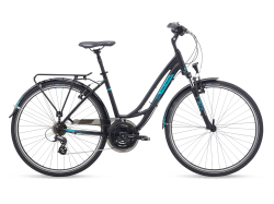 Женский велосипед Polygon Sierra DS Lady (2023) черный купить в Воронеже