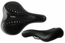 Седло VELO VL-6278 комфорт 255х193мм эластомер. черное, гелевое, с фонариком 5д.3ф. купить в Воронеже