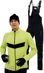 NSM810180-NSM304100 Утеплённый лыжный костюм Nordski Base Lime-Black с высокой спинкой мужской купить в Воронеже