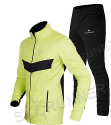 NSJ817180 = NSJ812180-NSJ309100 Детский утеплённый лыжный костюм Nordski Jr. Base Lime-Black купить в Воронеже