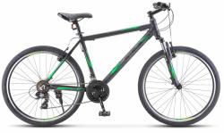 Горный велосипед Stels Navigator 620 V K010 (2023)черно-зеленый купить в Воронеже