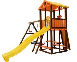 Игровой комплекс Perfetto sport «Bari-4» + качели "Паутина" купить в Воронеже