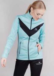 Женский утеплённый лыжный костюм Nordski Base Mint-Black с высокой спинкой NSW811880-NSW441100 купить в Воронеже
