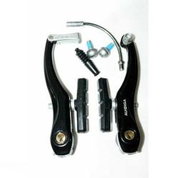 Тормозные рычаги Alhonga, HJ-805AD 110мм, колодка 60мм, спиральная пружина, черный купить в Воронеже